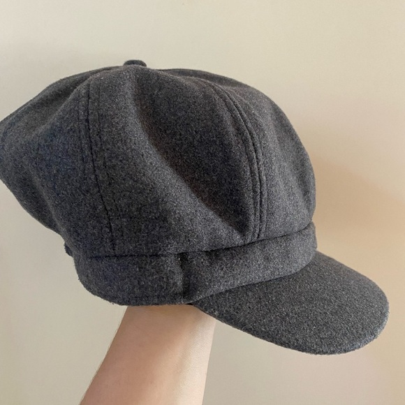 DAVID AND YOUNG CLASSIC GRAY CAP HAT WINTER FALL CABBIE BRUSHED KNIT OLD ENGLISH - Picture 2 of 5
